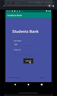 אפליקציה לסטודנטים במסגרת מעבדת פינטק 01