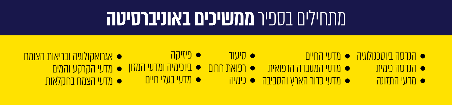 מתחילים בספיר ממשיכים באוניברסיטה