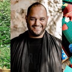 3 תמונות: יצירה, שי צברי, אמנית מחזור