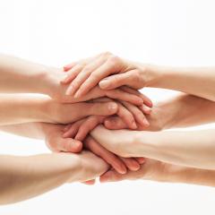 ידי נשים אוחזות אחת בשנייה