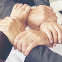 אנשים מחזיקים ידיים