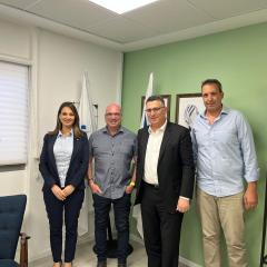 פרופ' ניר קידר בפגישה עם צמרת הממשלה במסגרת ביקוריהם באזור עוטף עזה