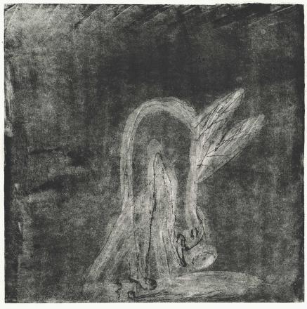 מלאך מתכופף ותחריט ר.ו.ע