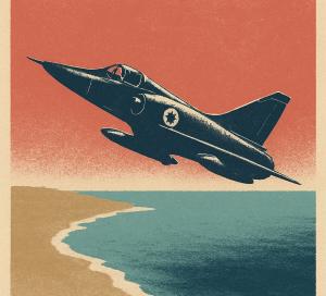 מטוס קרב מעל המים