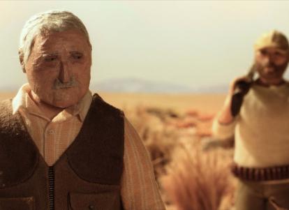 אב ובן בשדה